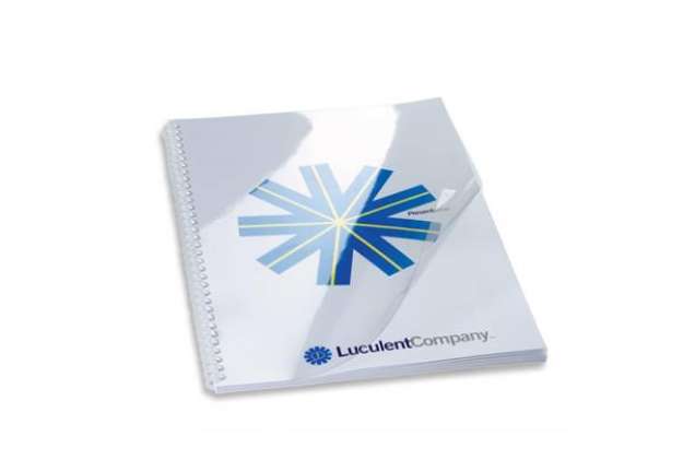 Immagine di Copertine per rilegatura GBC Hiclear in pvc A4 180 my trasparente conf da 100 copertine - CE011880E