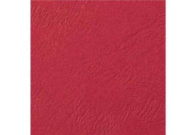 Immagine di Copertine per rilegatura GBC Leathergrain in cartoncino goffrato rosso  conf da 100 copertine - CE04