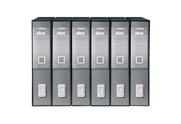 Immagine di Registratore a leva DOX2 Protocollo S. Francisco 28,5x35 cm - dorso 8 cm grigio - D15207