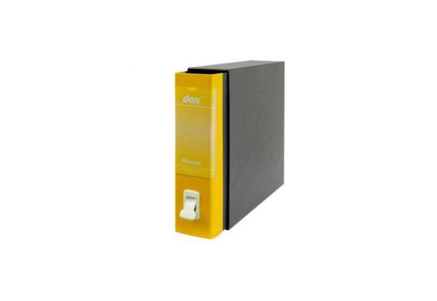 Immagine di Registratore a leva DOX 1 Commerciale 28,5x31,5 cm - dorso 8 cm giallo D26106
