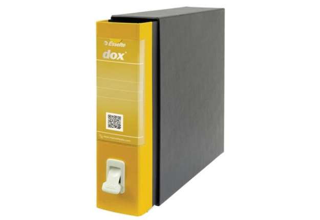 Immagine di Registratore a leva DOX2 Protocollo 28,5x35 cm - dorso 8 cm giallo D26206