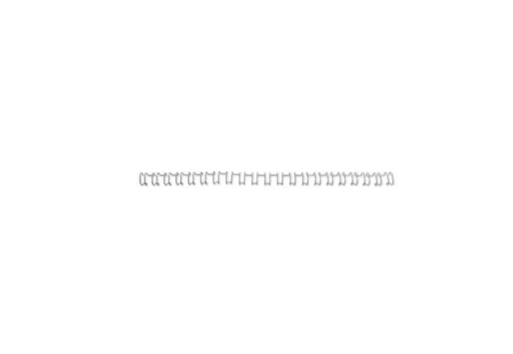 Immagine di Spirali metalliche a 21 anelli GBC WireBind 10 mm A4 argento conf da 100 spirali - IB160837
