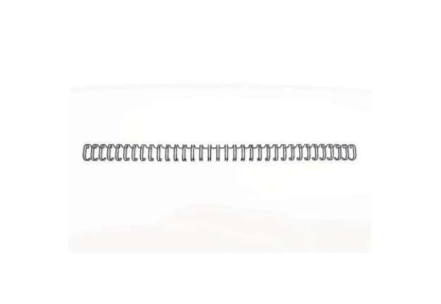Immagine di Spirali metalliche a 34 anelli GBC Wirebind 11 mm a4 nero conf da 100 spirali - RG810710