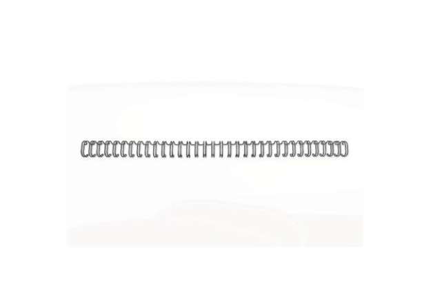 Immagine di Spirali metalliche a 34 anelli GBC WireBind 14 mm a4 nero conf da 100 spirali - RG810910