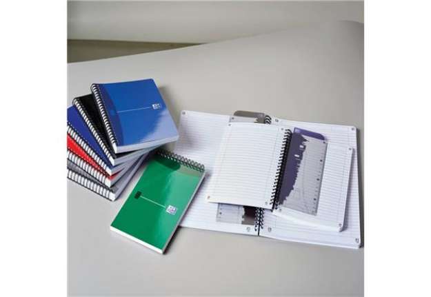 Immagine di Quaderno spiralato OXFORD Office Essentials A5 assortiti rigato 7 mm 100103741