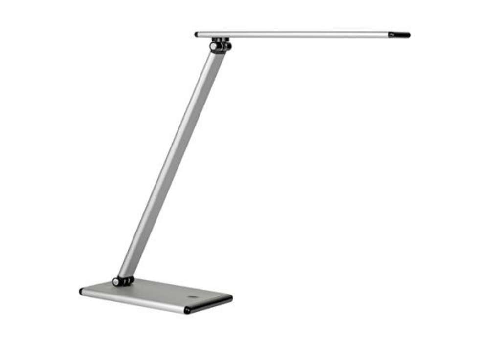 Immagine di Lampada da tavolo a led UNILUX Terra grigio metallizzato con dimmer 400077409