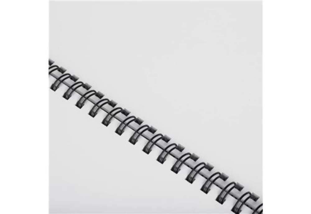 Immagine di Dorsi metallici FELLOWES nero 8 mm - - capacità 36-60 fogli conf.100 - 53261