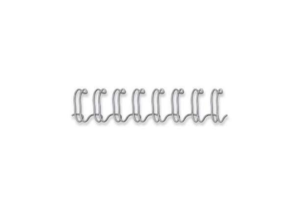 Immagine di Dorsi metallici FELLOWES argento 8 mm - - capacità 36-60 fogli conf.100 - 54451