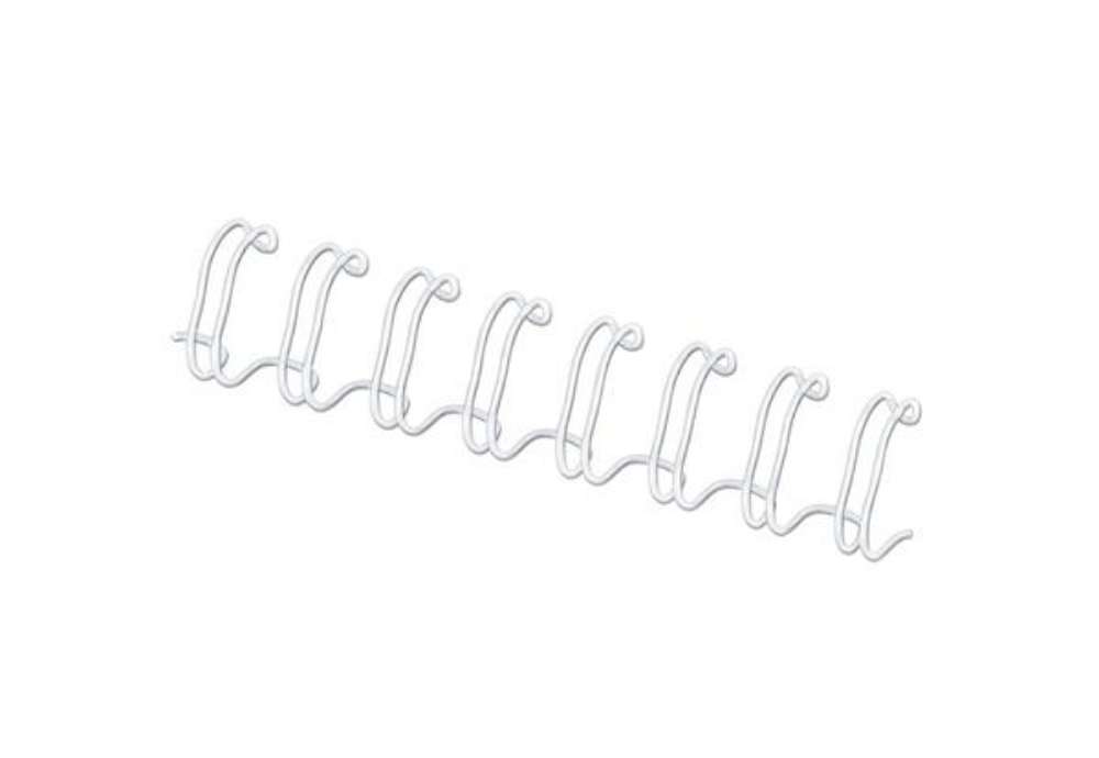 Immagine di Dorsi metallici FELLOWES 14 mm bianco - - capacità 101-130 fogli conf.100 - 53274