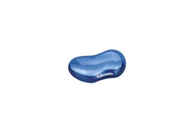 Immagine di Supporto FELLOWES poggiapolsi Flex Crystal™ Gel 2,54x12,38x8,73 cm blu 91177-72