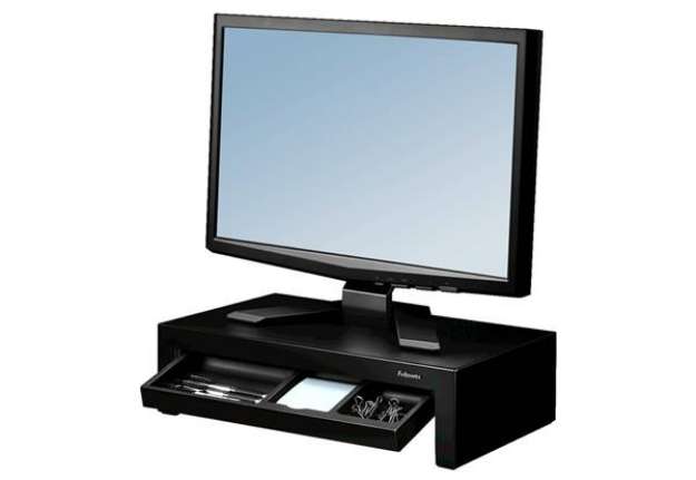 Immagine di Supporto FELLOWES Monitor Designer Suites plastica nero altezza regolabile 11/13/15cm - 8038101