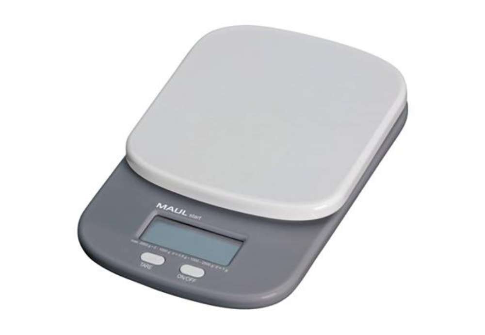 Immagine di Bilancia MAUL pesalettere MAULstart plastica infrangibile grigio 2kg Z770002