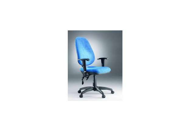 Immagine di Sedia operativa girevole Unisit Oberon OBOB - rivestimento Eco blu OBOB/EB