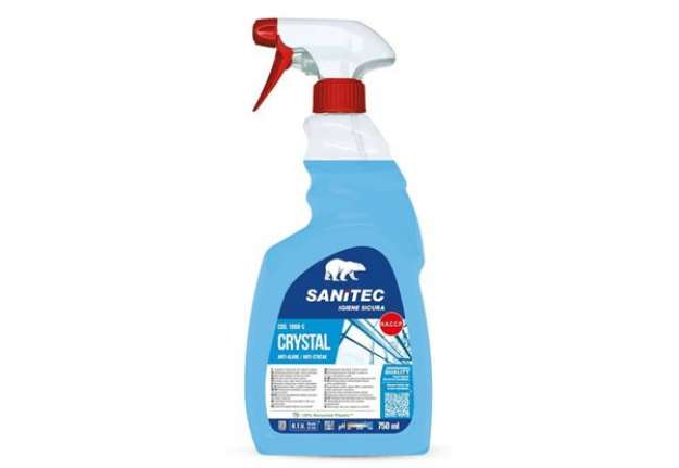 Immagine di Detergente multiuso per vetri e specchi SANITEC Crystal 750 ml 1866-S