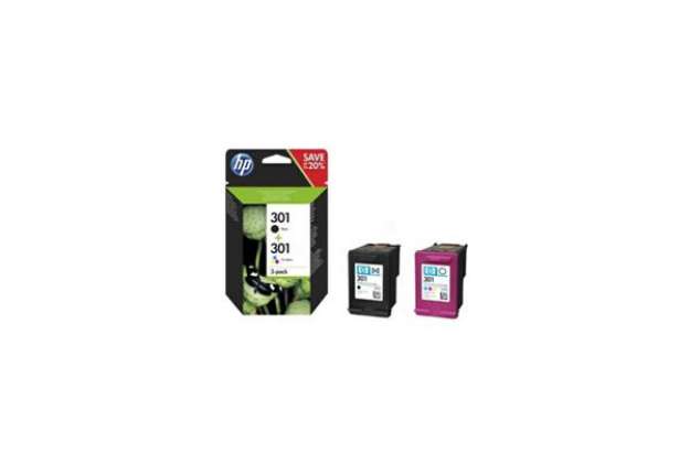 Immagine di cartucce inkjet 301 HP nero +colore  Combo pack - N9J72AE