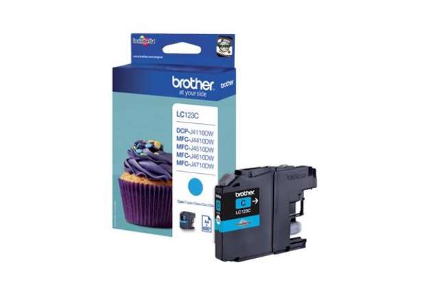 Immagine di Cartuccia inkjet LC-123 Brother ciano  LC-123C