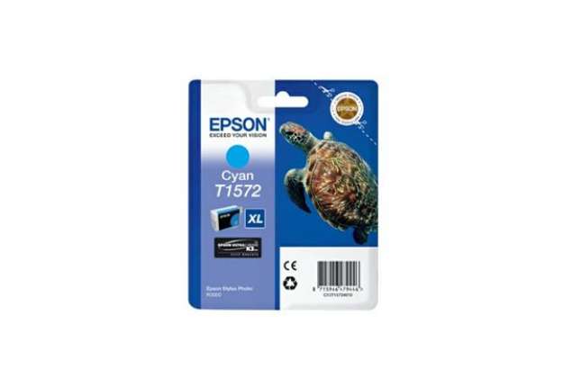 Immagine di Cartuccia inkjet alta capacità ink pigmentato blister RS T1572 Epson ciano C13T15724010