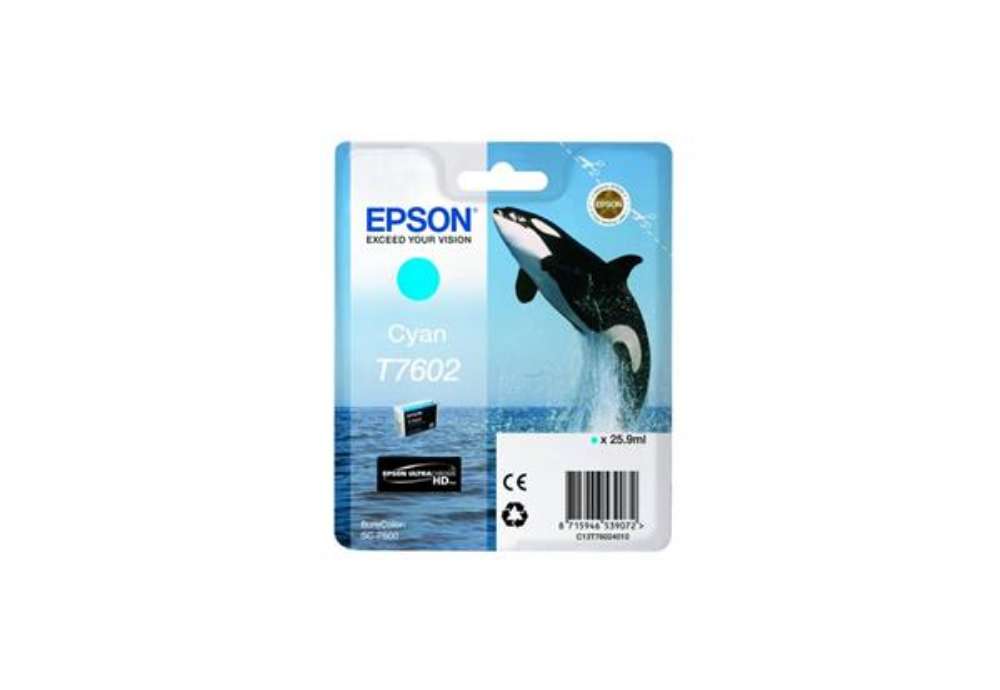 Immagine di Cartuccia inkjet T7602 Epson ciano  C13T76024010