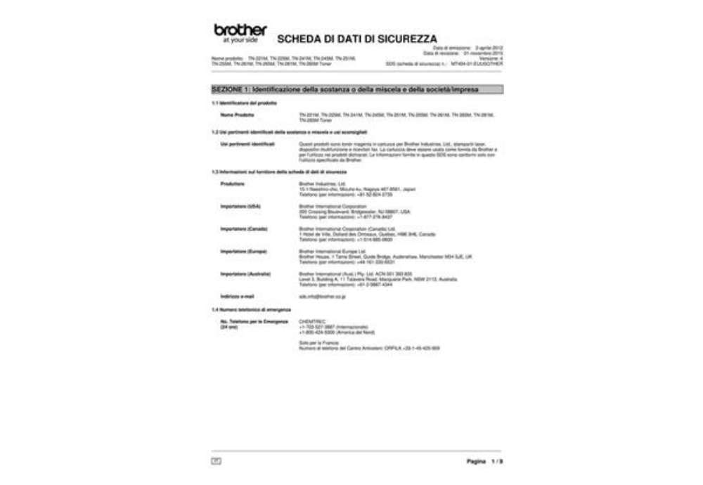 Immagine di Toner 241 Brother magenta  TN-241M