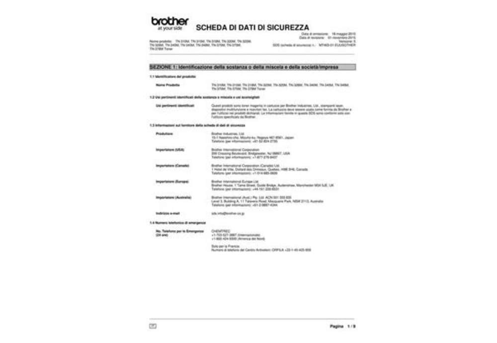 Immagine di Toner 320 Brother magenta  TN-320M