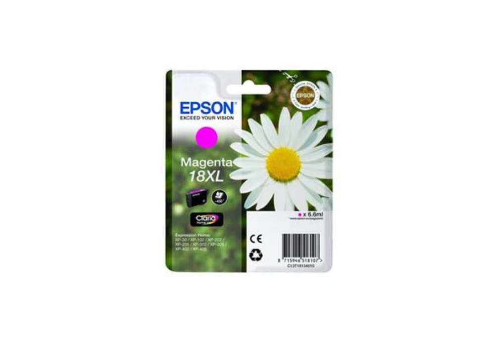 Immagine di Cartuccia inkjet alta capacità Margherite 18XL Epson magenta C13T18134012
