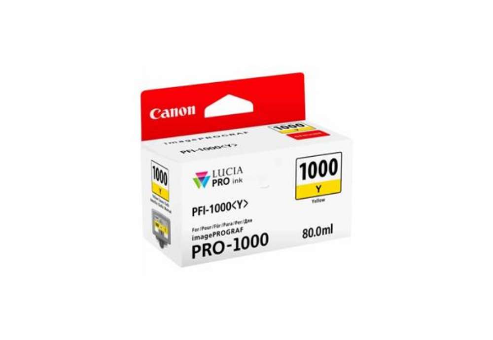 Immagine di Cartuccia inkjet PFI-1000Y Canon giallo  0549C001