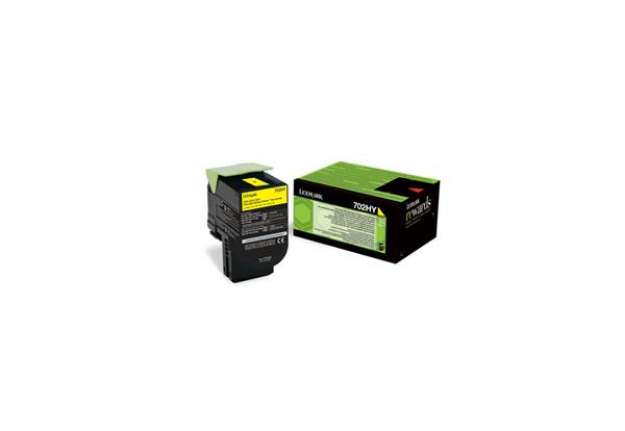 Immagine di Toner alta resa return program 702HY Lexmark giallo 70C2HY0