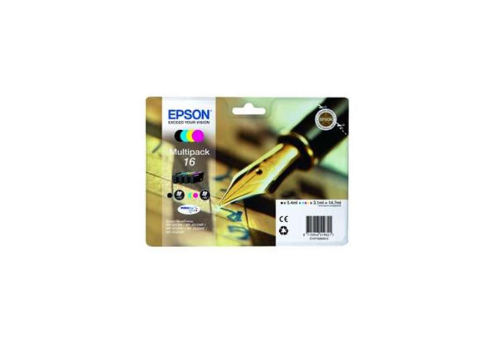 Immagine di cartucce inkjet Penna e Cruciverba 16 Epson n+c+m+g Conf. 4 - C13T16264012