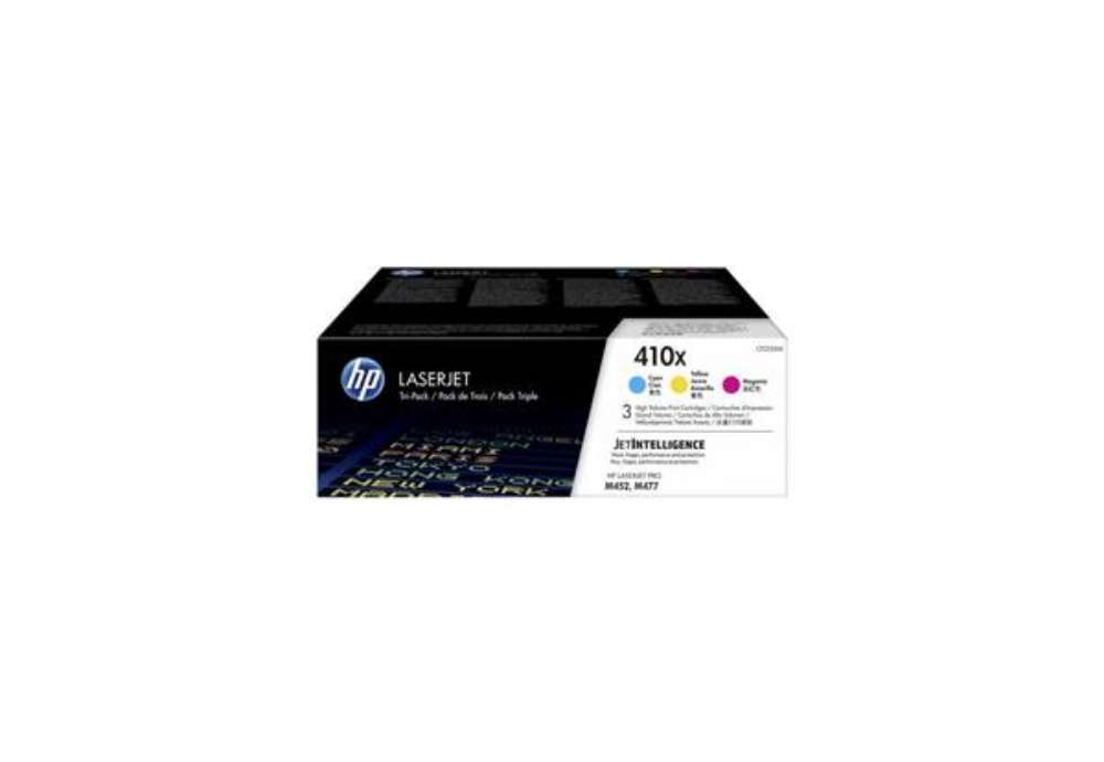 Immagine di Toner alta capacità 410X HP ciano+magenta+giallo Conf. 3 - CF252XM