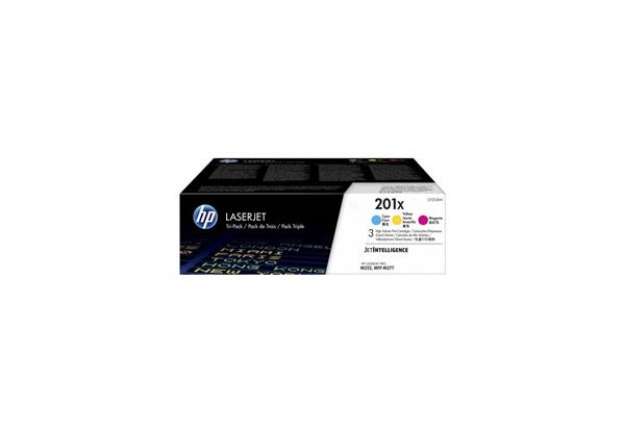 Immagine di Toner 201X HP ciano+magenta+giallo  Conf. 3 - CF253XM