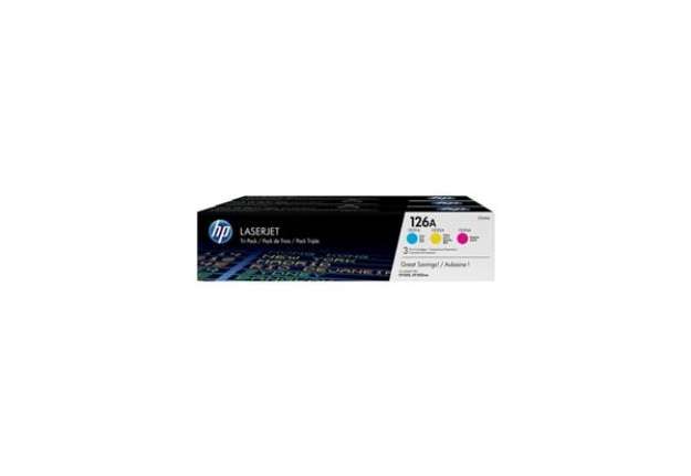 Immagine di Toner 126A HP ciano+magenta+giallo  Conf. 3 - CF341A