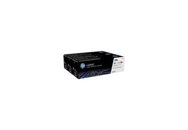 Immagine di Toner 128A HP ciano+magenta+giallo  Conf. 3 - CF371AM