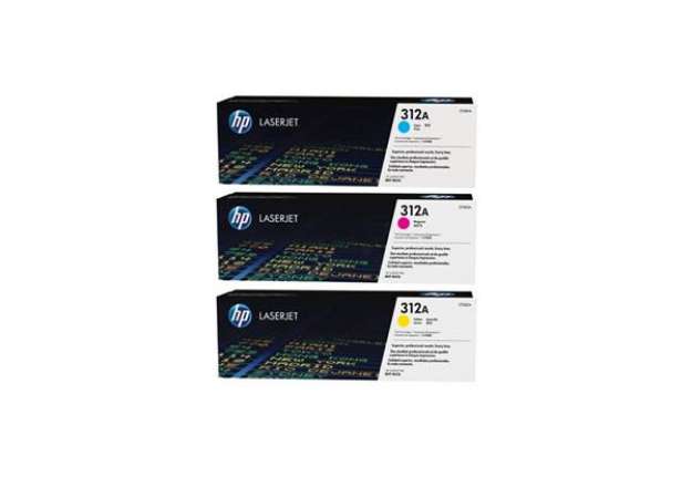 Immagine di Toner 312A HP ciano+magenta+giallo  Conf. 3 - CF440AM