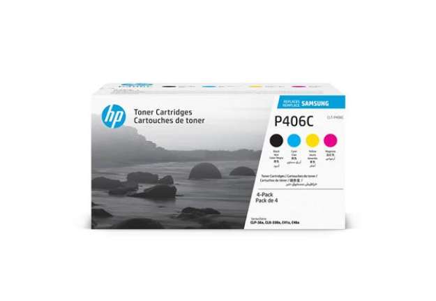 Immagine di Toner CLT-P406C Samsung nero+ciano+magenta+giallo Conf. 4 - SU375A