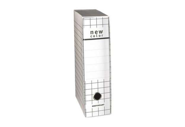 Immagine di Registratore protocollo con custodia BREFIOCART New Color 35x28,5 cm dorso 8 cm bianco - 0201180.BI