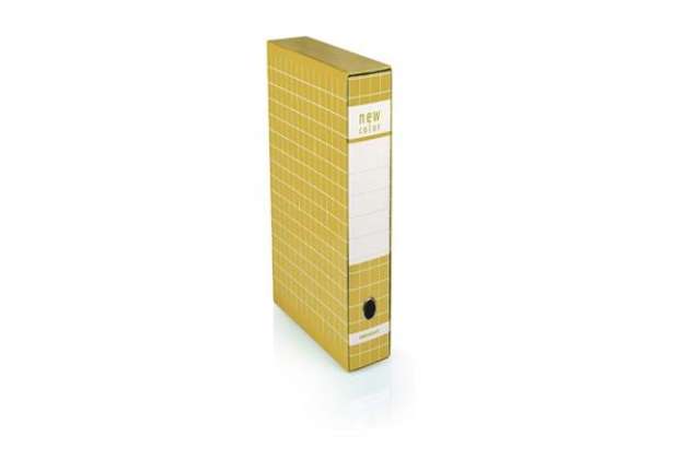 Immagine di Registratore protocollo BREFIOCART New Color Mignon 35x28,5 cm dorso 5 cm con custodia giallo - 0201