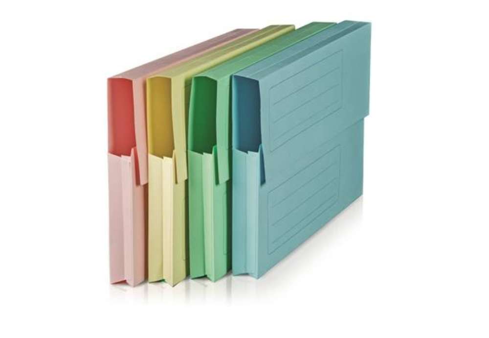Immagine di Cartella a soffietto BREFIOCART Canguro in cellulosa 25x32 cm verde scuro conf. da 50 pezzi - 020550