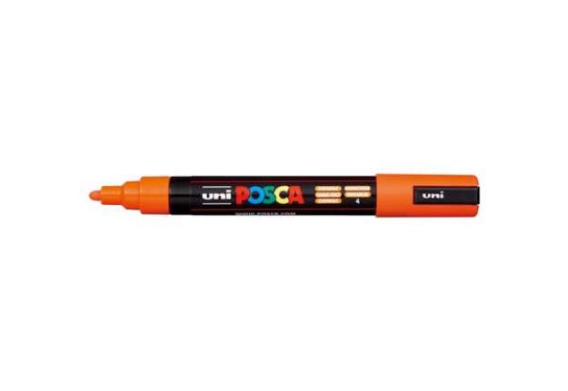 Immagine di Marcatore a tempera POSCA Uni-Ball punta tonda 1,8-2,5 mm arancione M PC5M AC