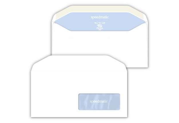 Immagine di Buste con finestra Pigna Envelopes Silvermartic Lux 80 g/m² 110x230 mm bianco - conf. 500 - 0388987