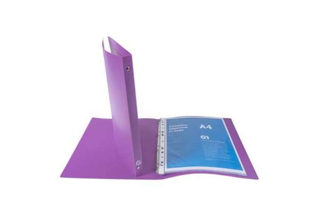 Immagine di Raccoglitore ad anelli Exacompta LINEA OPACO 4 anelli Ø 15 mm ppl A4 10 colori assortiti - 51199E