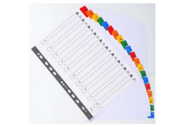 Immagine di Intercalari stampati in digitale Exacompta Protect'o cartoncino A4 160g/mq 20 tasti AZ - 1111E