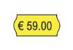 Immagine di Rotolo da 1000 etichette per prezzatrice Printex sagomate 26x12 mm giallo remov. conf. 10 rotoli - 2