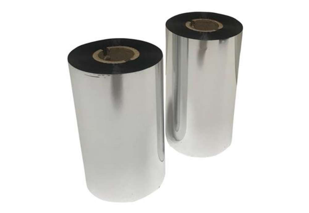 Immagine di Nastro carbonato per etichette a trasferimento termico Printex 65 mm x 200  m nero - Foil Resina PFO