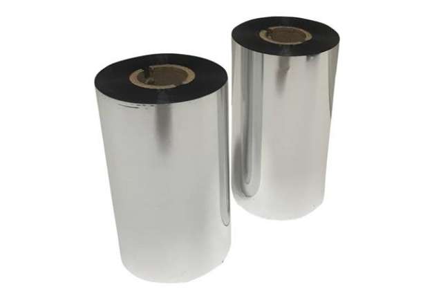 Immagine di Nastro carbonato per etichette a trasferimento termico Printex 65 mm x 200  m nero - Foil Resina PFO
