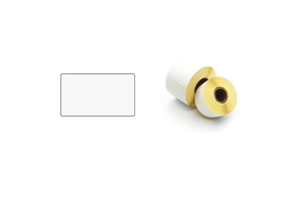 Immagine di Etichette ad. in rotoli per stampanti trasf. termico diretto Printex 50x30 mm bianco removibile  500