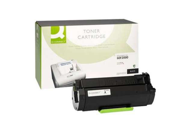 Immagine di Toner Q-Connect rigenerato Lexmark 60F2000 nero - KF16883
