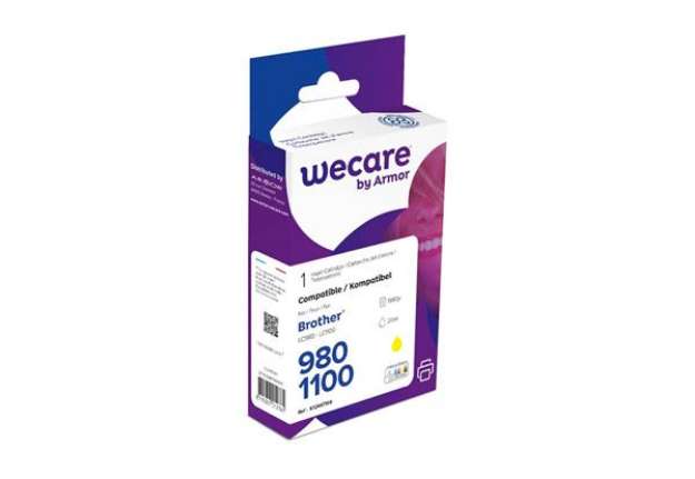 Immagine di Cartuccia inkjet WECARE compatibile Brother LC-1100Y - giallo K12447W4