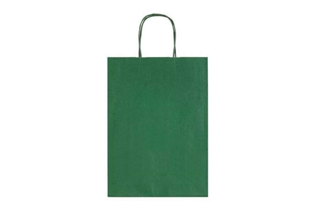 Immagine di Sacchetti da regalo Rex-Sadoch Allegra tinta unita Dark 26x12x36 cm verde conf. da 25 - SDF26-560