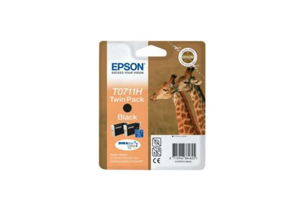 Immagine di Cartucce inkjet ink pigmentato blister RS T0711H Epson nero Conf. 2 - C13T07114H10