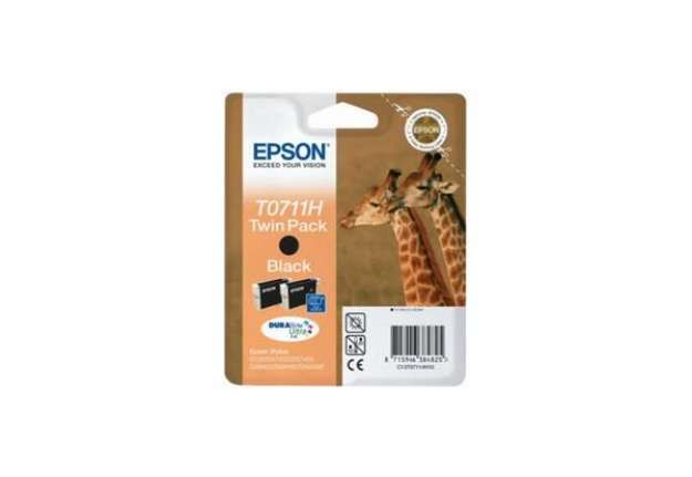 Immagine di Cartucce inkjet ink pigmentato blister RS T0711H Epson nero Conf. 2 - C13T07114H10